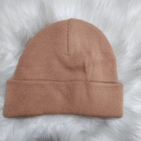 Herschel Supply Co. Elmer Logo Toque Rib-Knit Folded Cuff Beanie Cork Women's OS - Picture 6 of 10